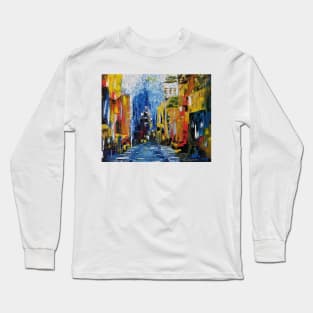 Colorful City Painting, Modern Art, Modern City Art, Abstract NYC, NYC artwork, Manhattan artwork, city decor, NY art Long Sleeve T-Shirt